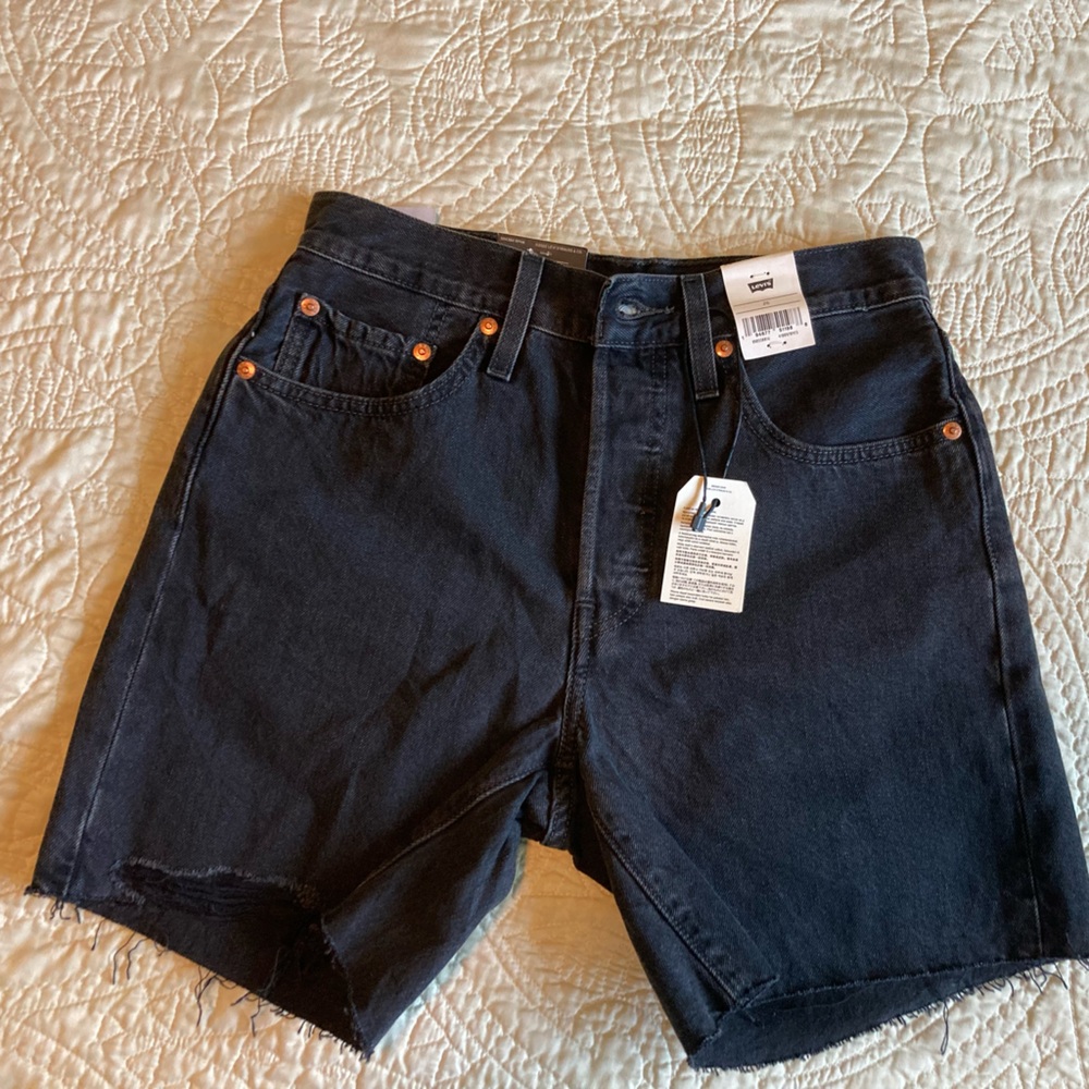 Levi’s black shorts 504 size 26 NWT
